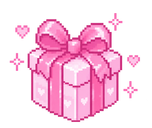 Pink Heart Giftbox Pixel Icon Pink Heart Giftbox Pixel Icon